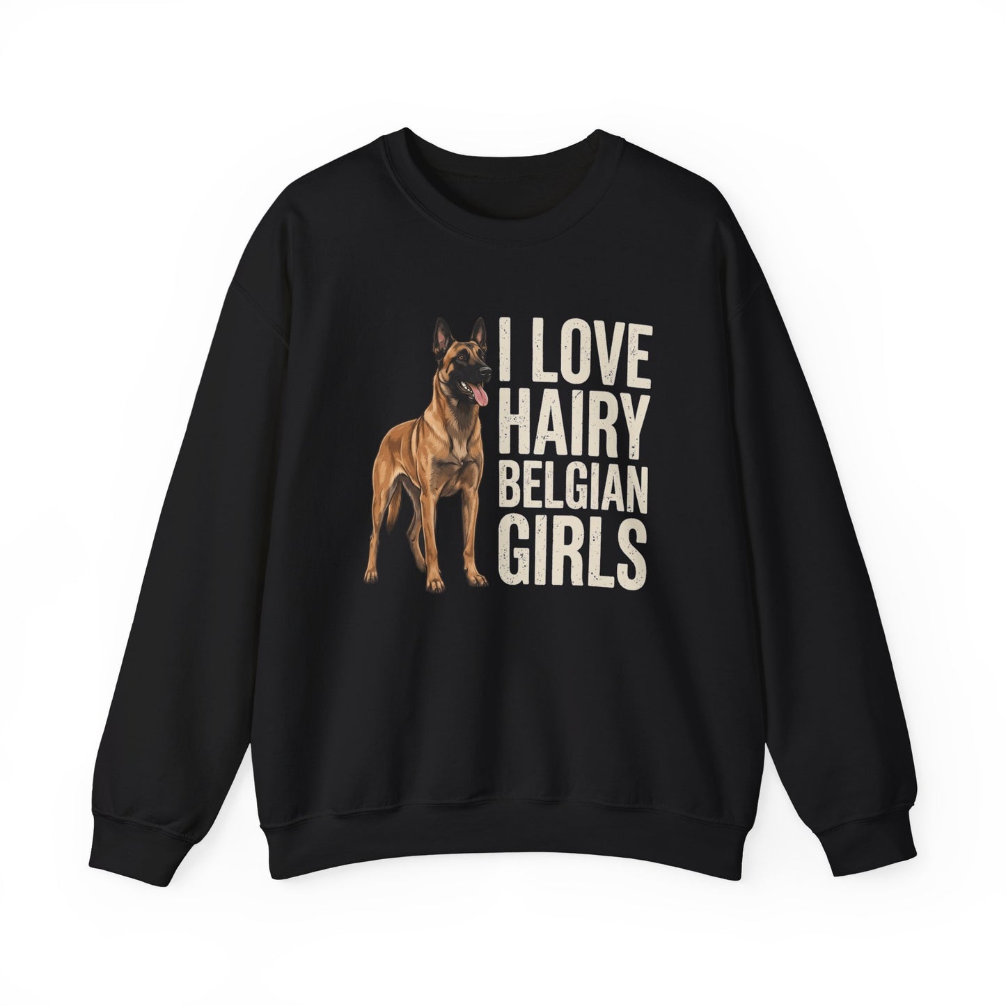 Hairy Belgian Malinois Crewneck Sweatshirt