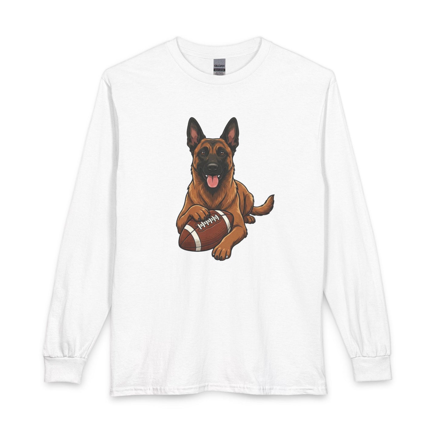 Belgian Malinois Football Long Sleeve