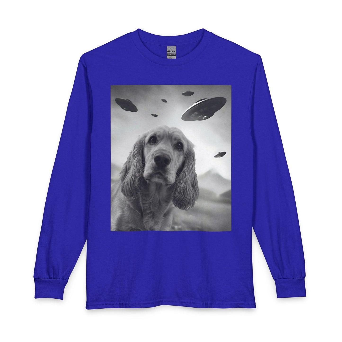 Cocker Spaniel UFO Selfie Long Sleeve