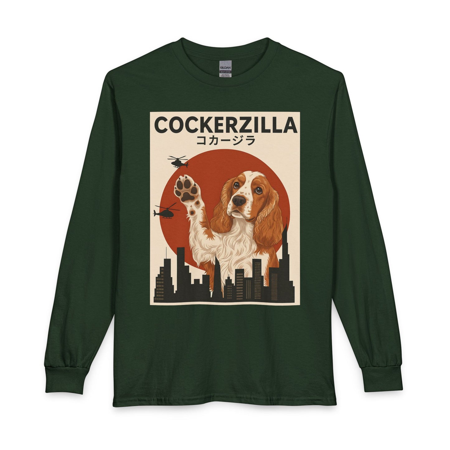 Cockerzilla Cocker Spaniel Long Sleeve