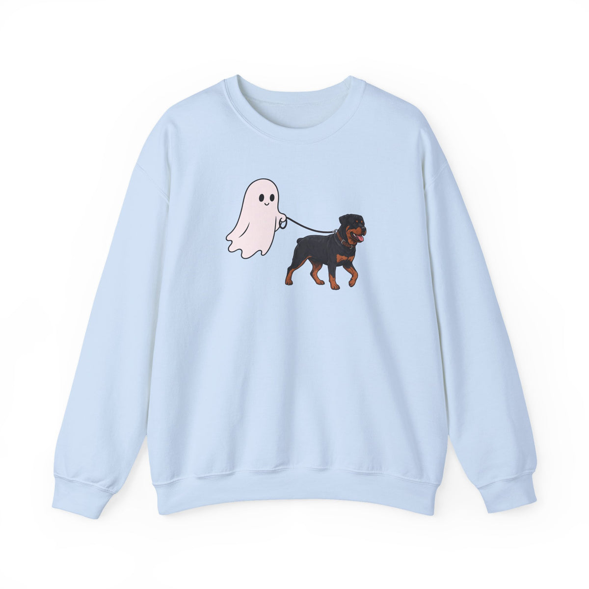 Rottweiler Ghost Walk Crewneck Sweatshirt