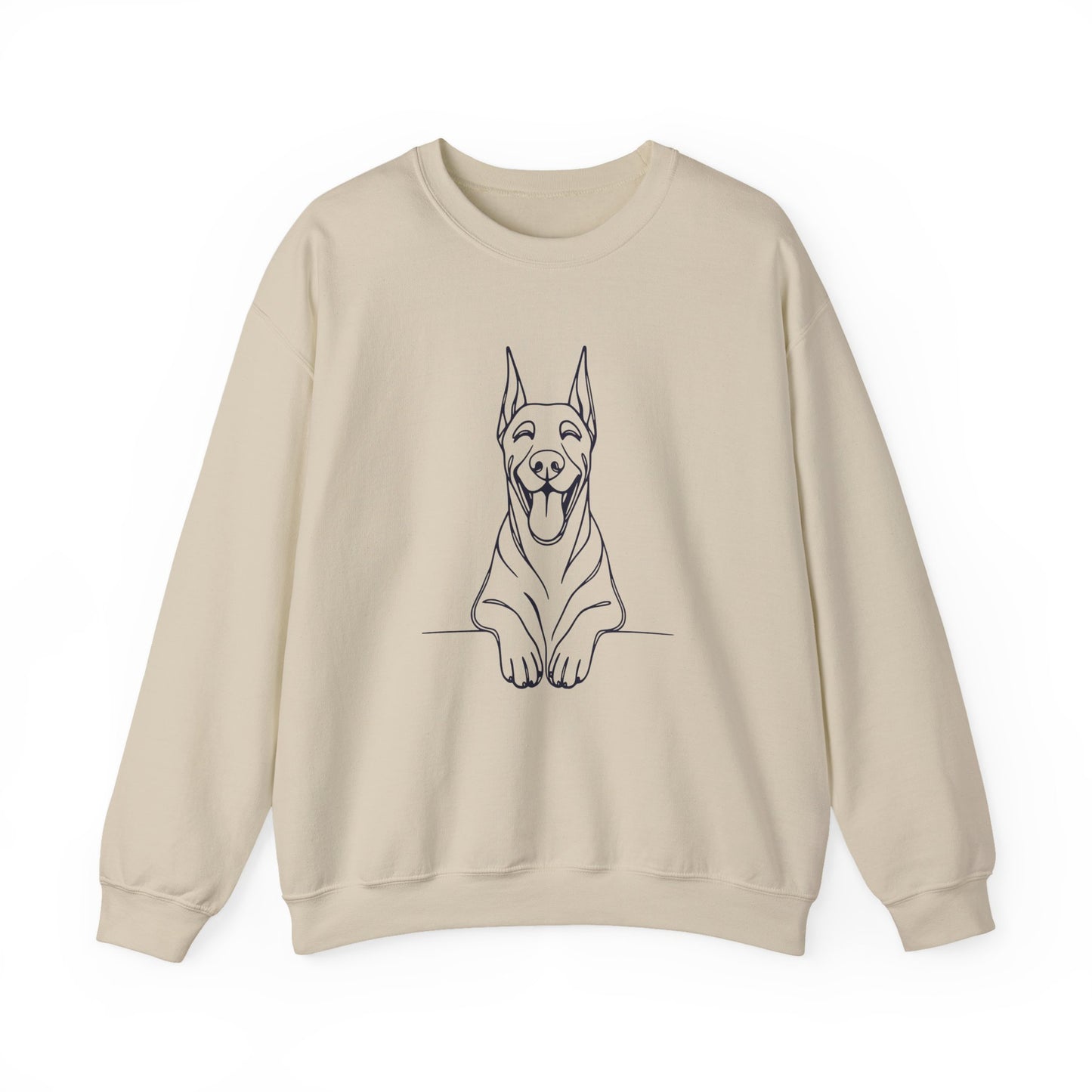 Happy Doberman Crewneck Sweatshirt