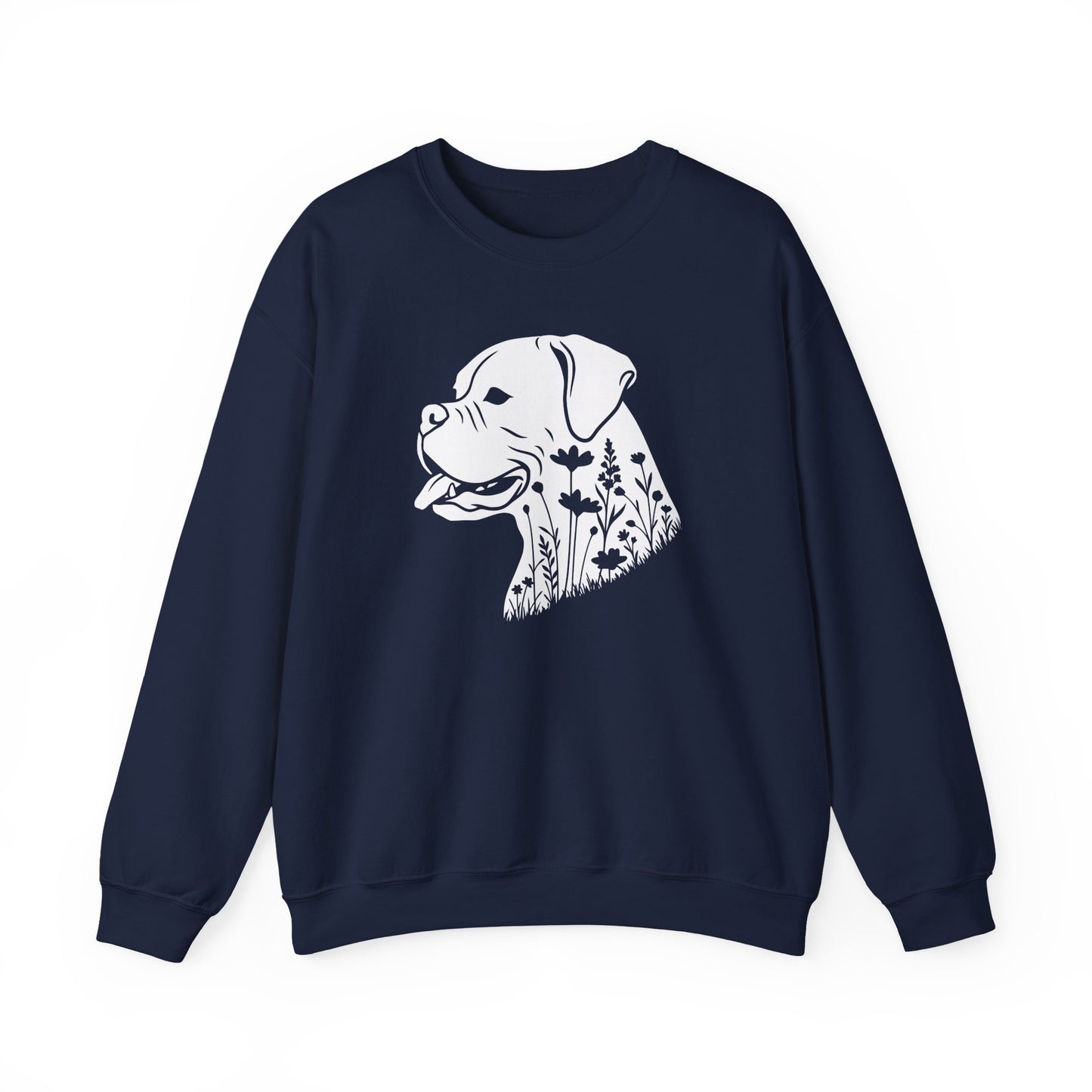 Boxer Flowers Crewneck Sweatshirt