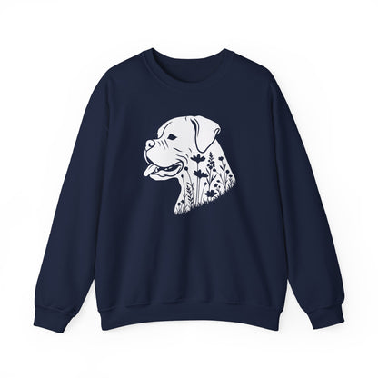 Boxer Flowers Crewneck Sweatshirt
