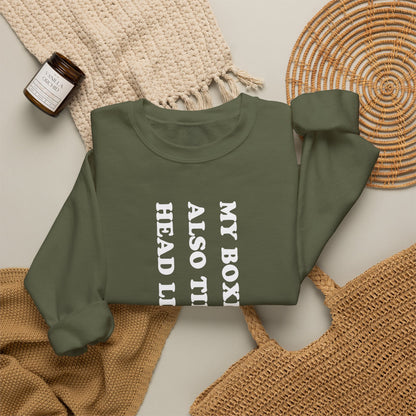 Boxer Tilt His Head Crewneck Sweatshirt