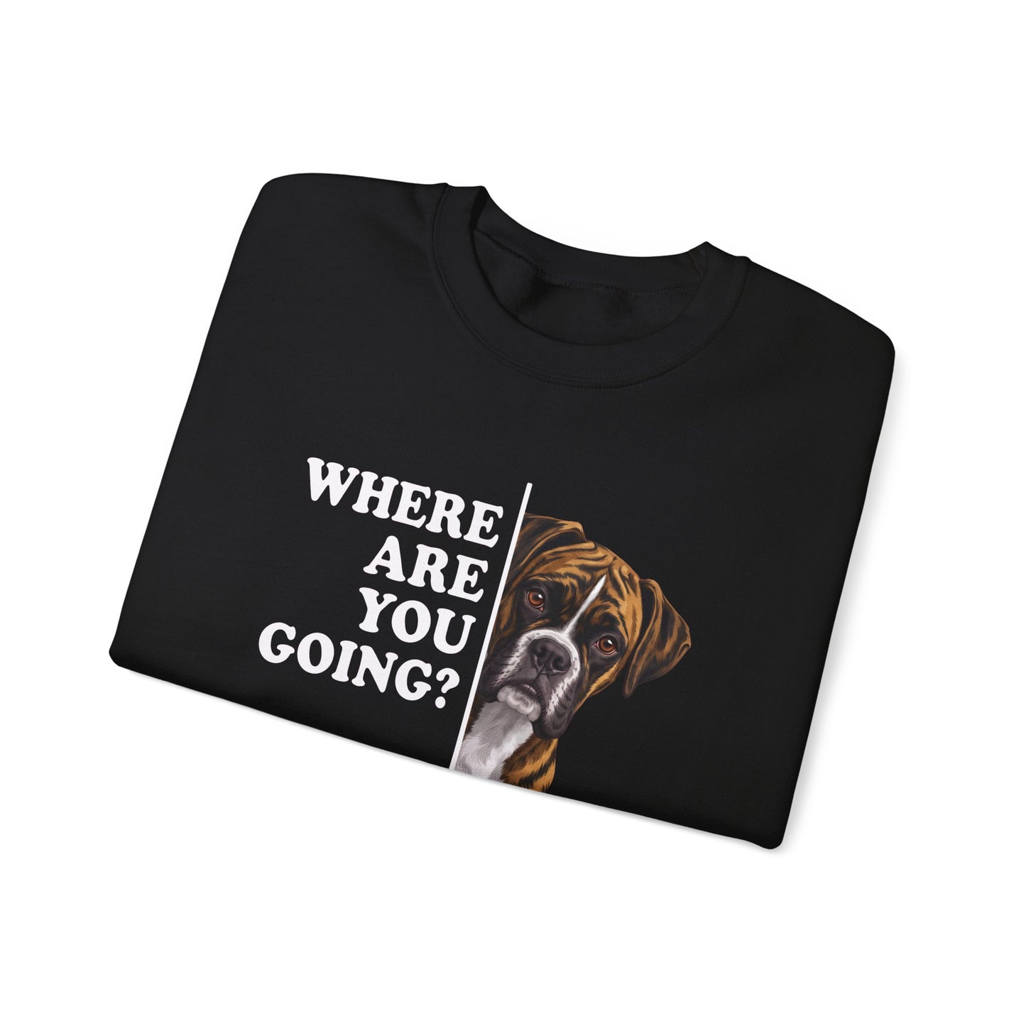 Brindle Boxer Alert Crewneck Sweatshirt