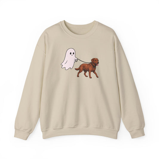 Chesapeake Bay Retriever Ghost Walk Crewneck Sweatshirt
