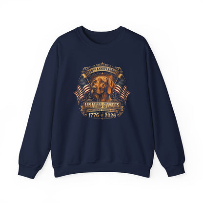 Vizsla 250 Years Anniversary Crewneck Sweatshirt