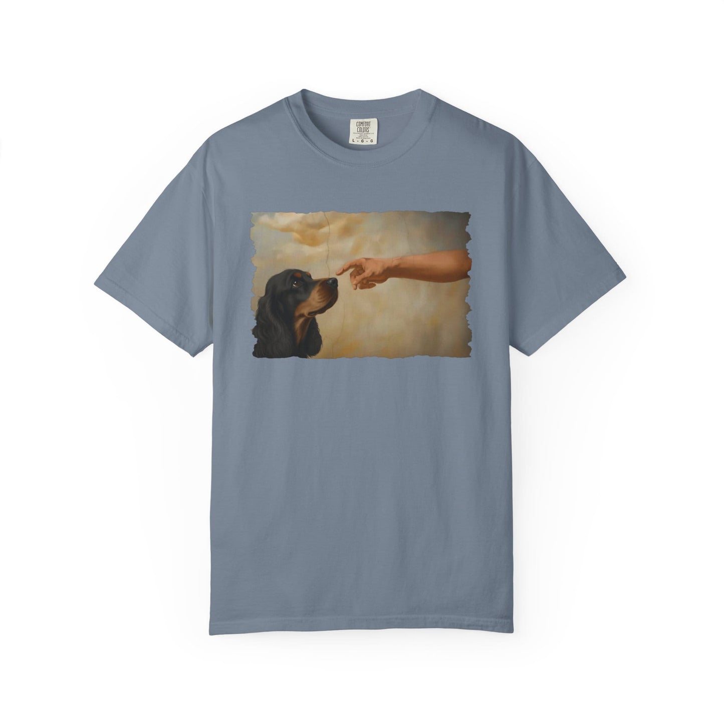 God Creates Black and Tan Cocker Premium Tee