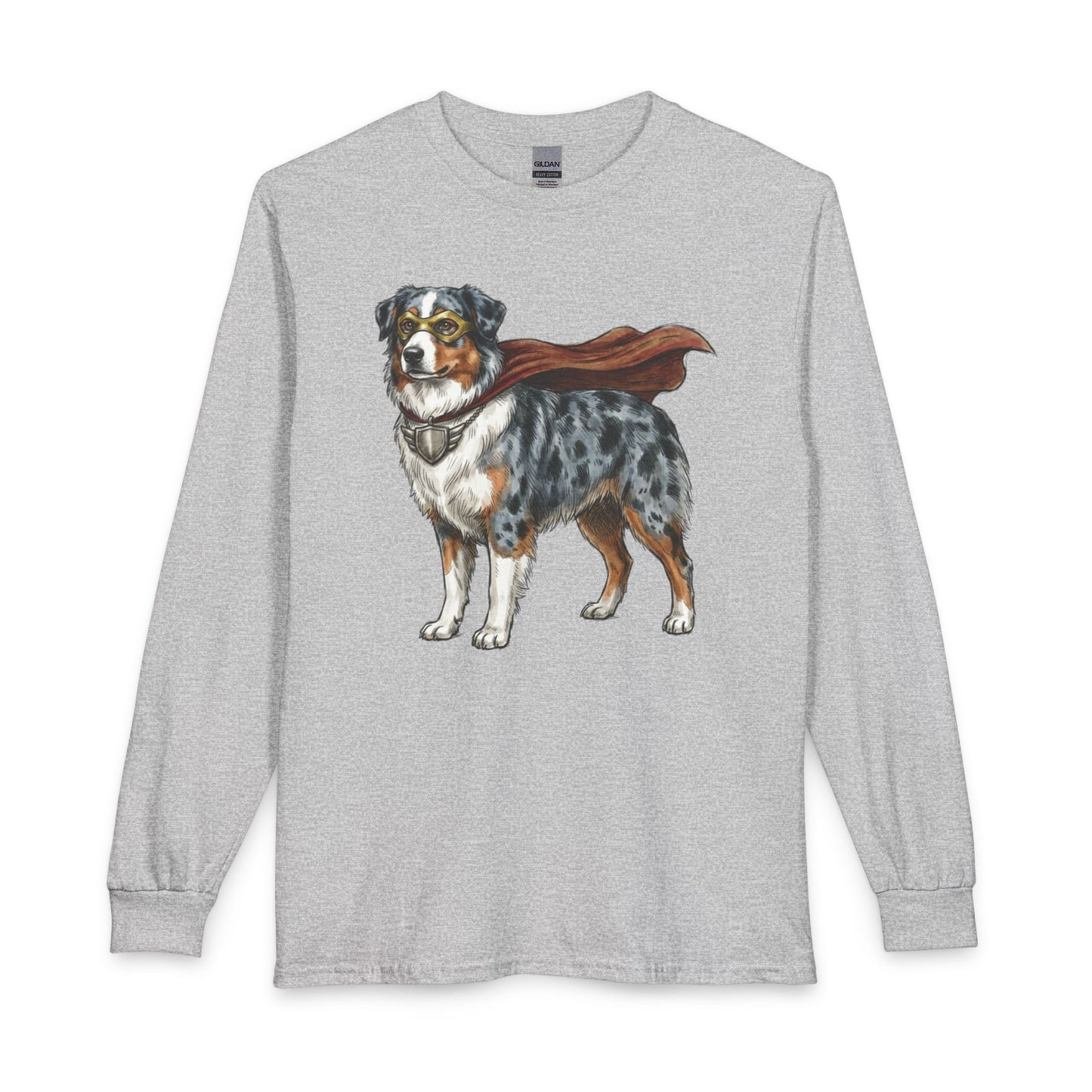 Australian Shepherd Superhero Long Sleeve