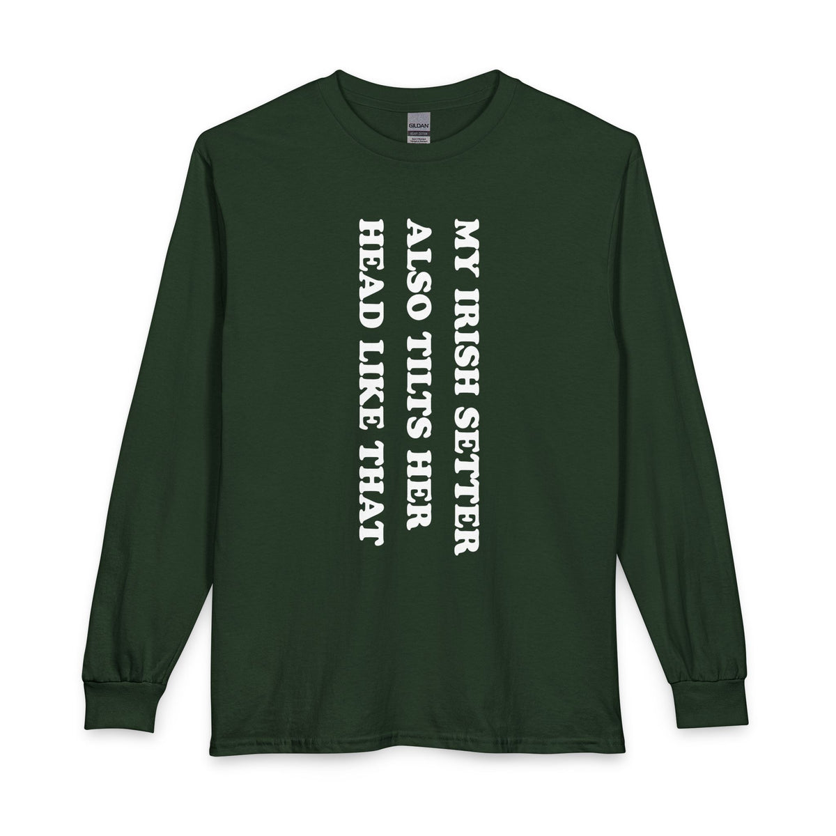 Irish Setter Tilts Her Head Long Sleeve