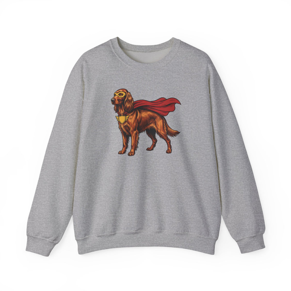 Irish Setter Superhero Crewneck Sweatshirt