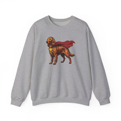 Irish Setter Superhero Crewneck Sweatshirt