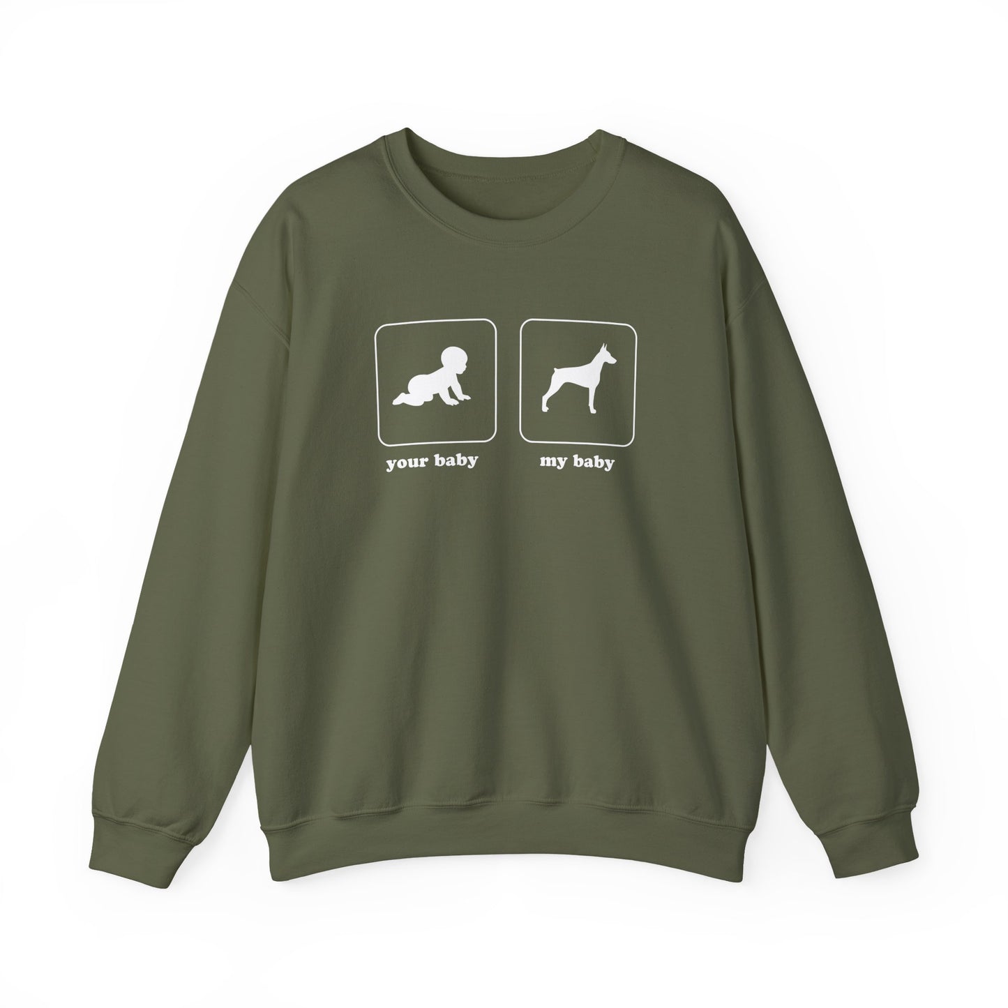 Doberman Baby Crewneck Sweatshirt