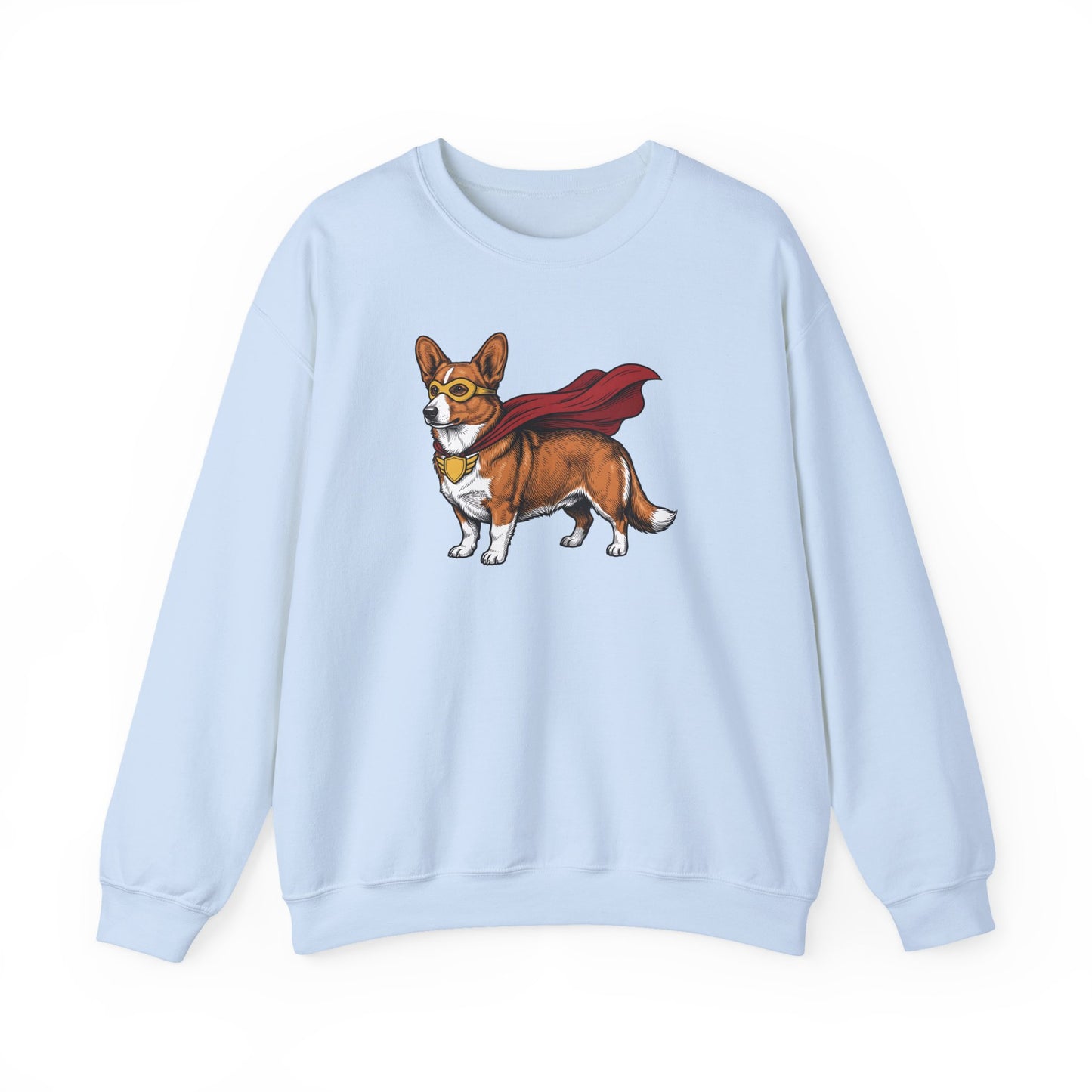 Cardigan Welsh Corgi Red Superhero Crewneck Sweatshirt