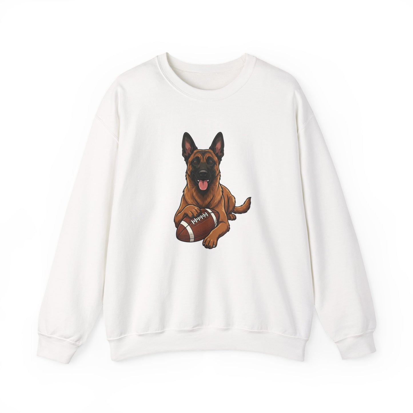 Belgian Malinois Football Crewneck Sweatshirt