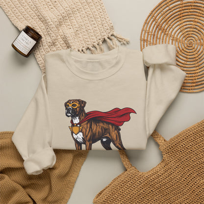 Boxer Superhero Crewneck Sweatshirt