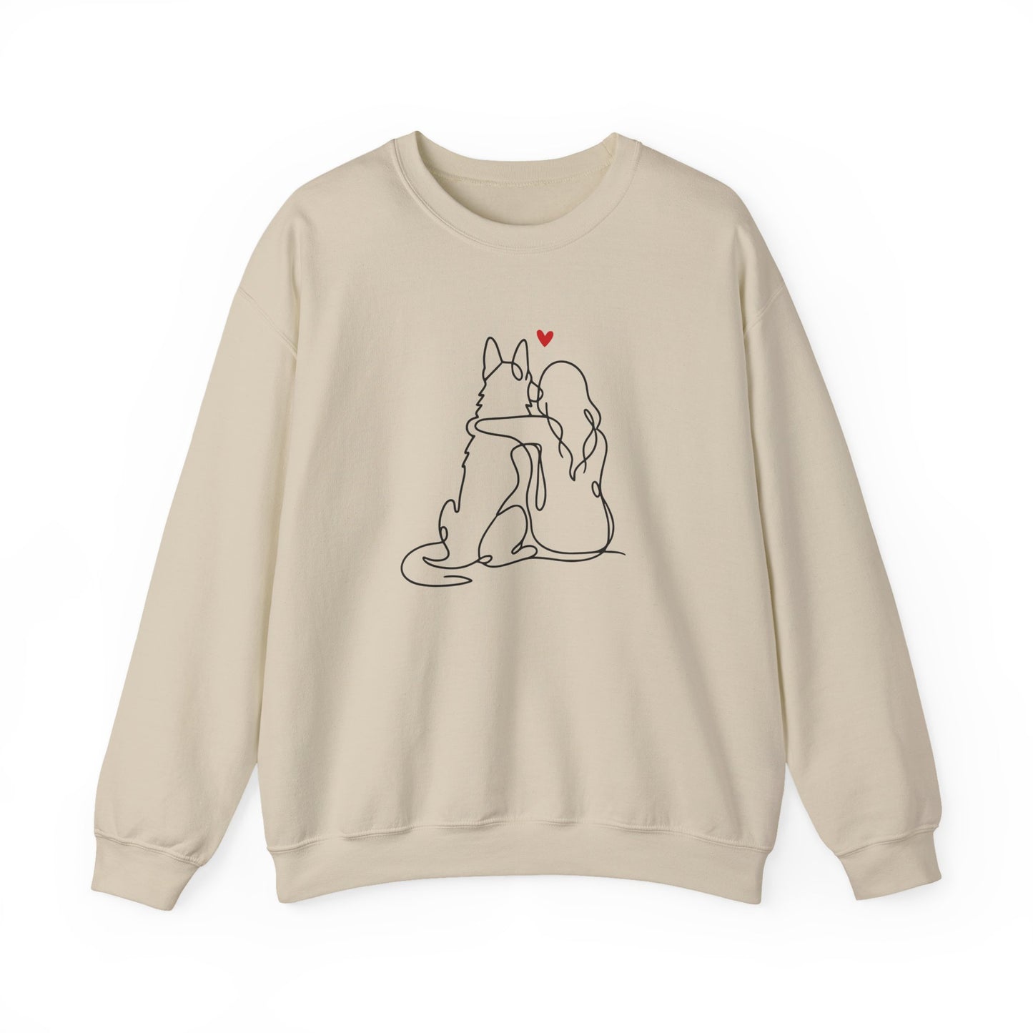 German Shepherd Lover Crewneck Sweatshirt Sand