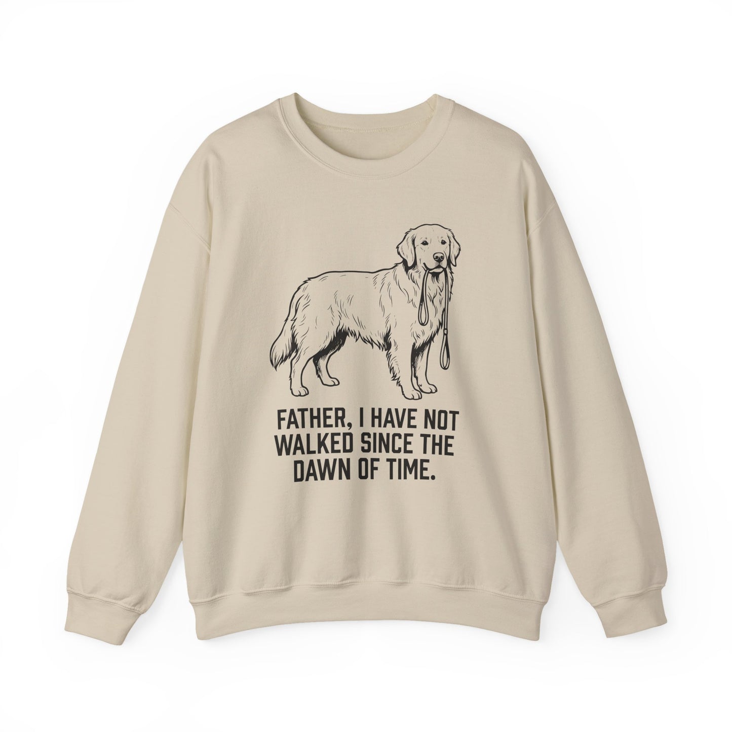 Walking Goldie Father Crewneck Sweatshirt Sand