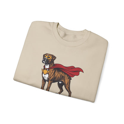 Boxer Superhero Crewneck Sweatshirt
