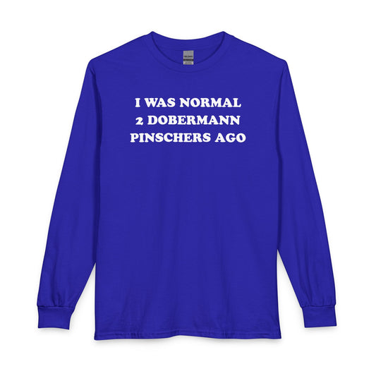 2 Doberman Pinschers Long Sleeve