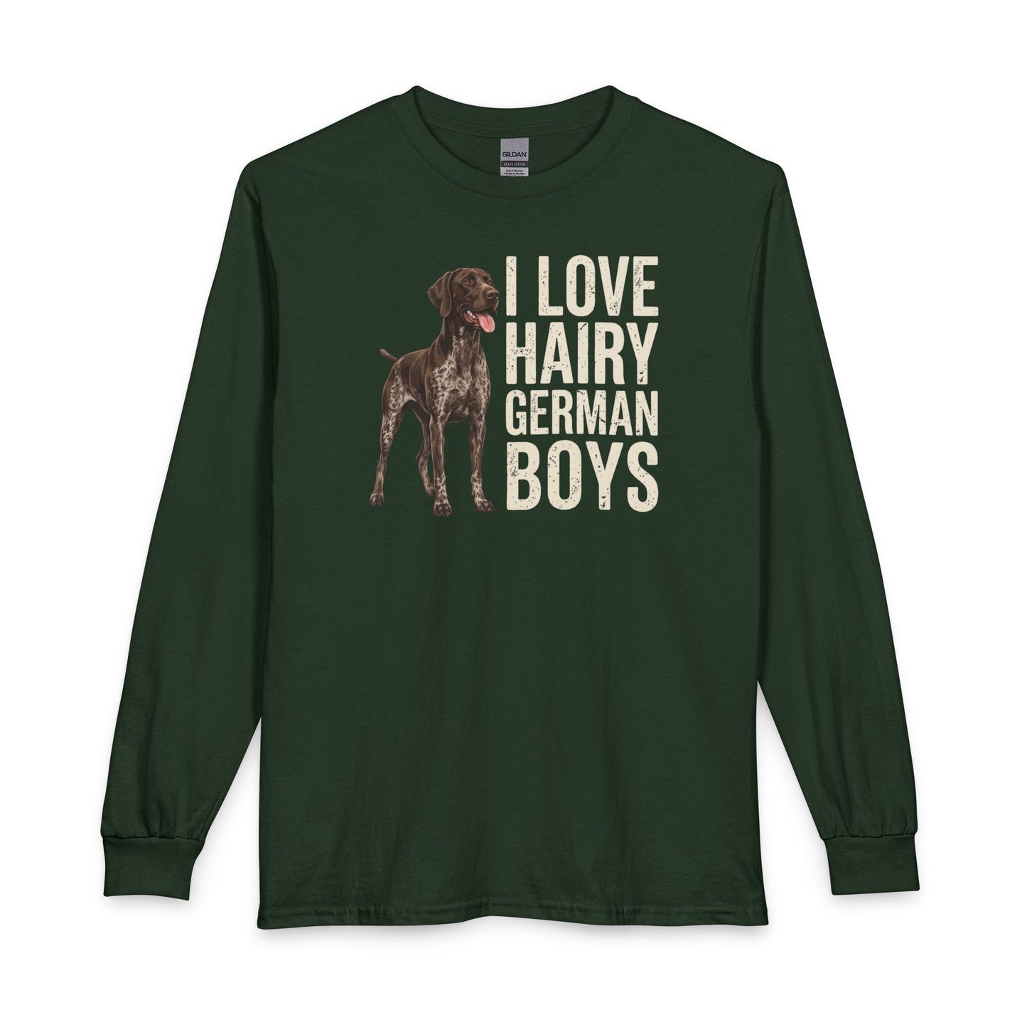German Shorthaired Pointer Hairy Boys Long Sleeve