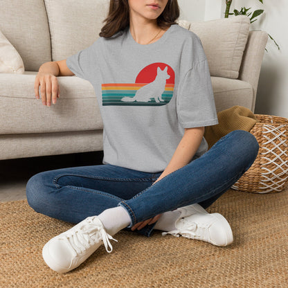Cardigan Welsh Corgi Retro Sunset