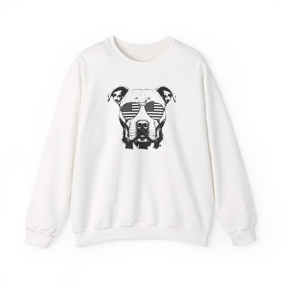 Pitbull Flag Shades Crewneck Sweatshirt