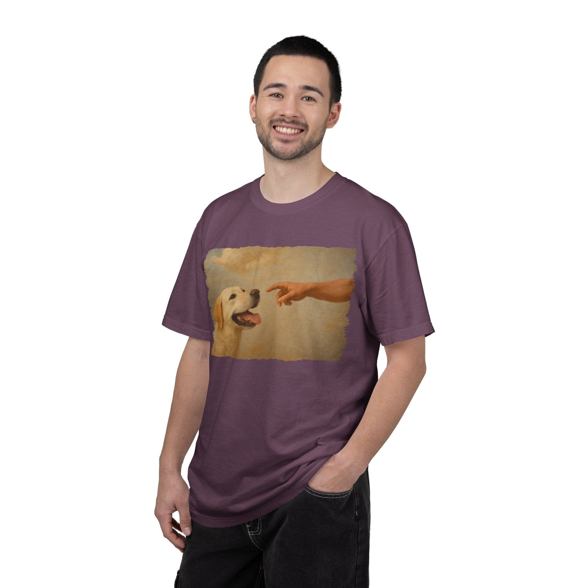 God Creates Yellow Lab Premium Tee