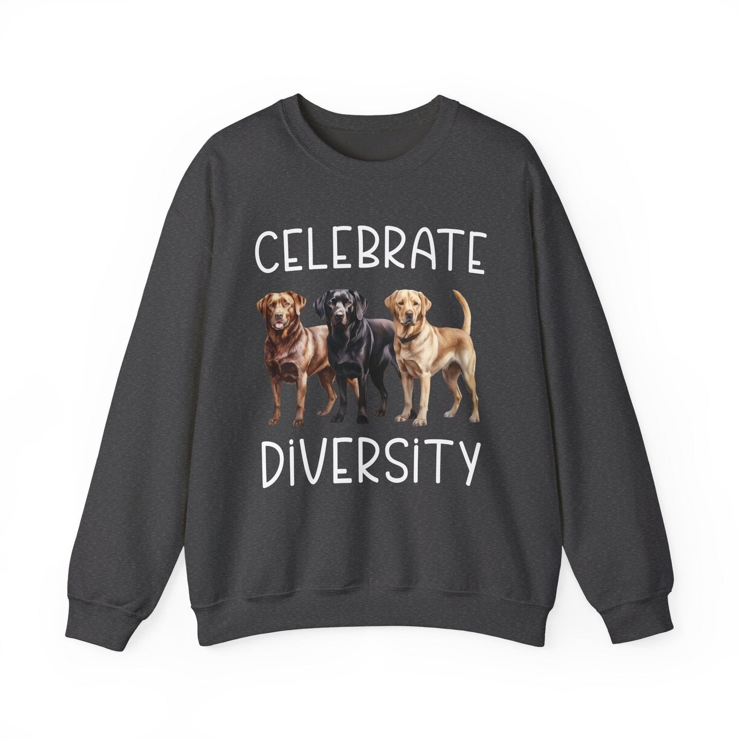 Celebrate Diversity Crewneck Sweatshirt Dark Heather
