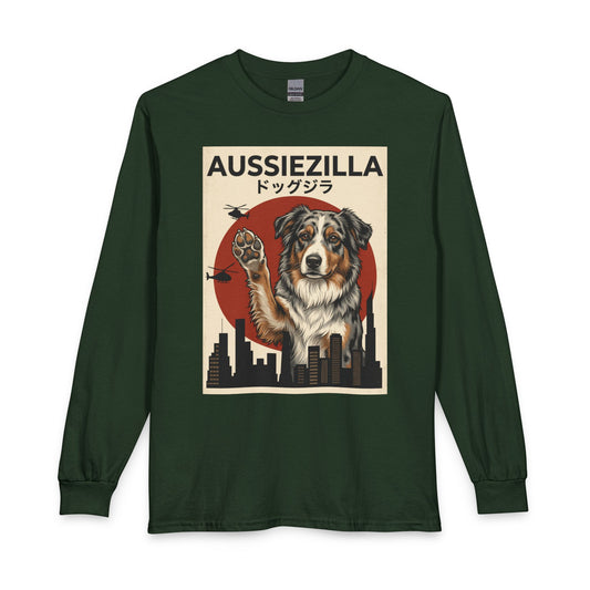 Australian Shepherd Aussiezilla Long Sleeve