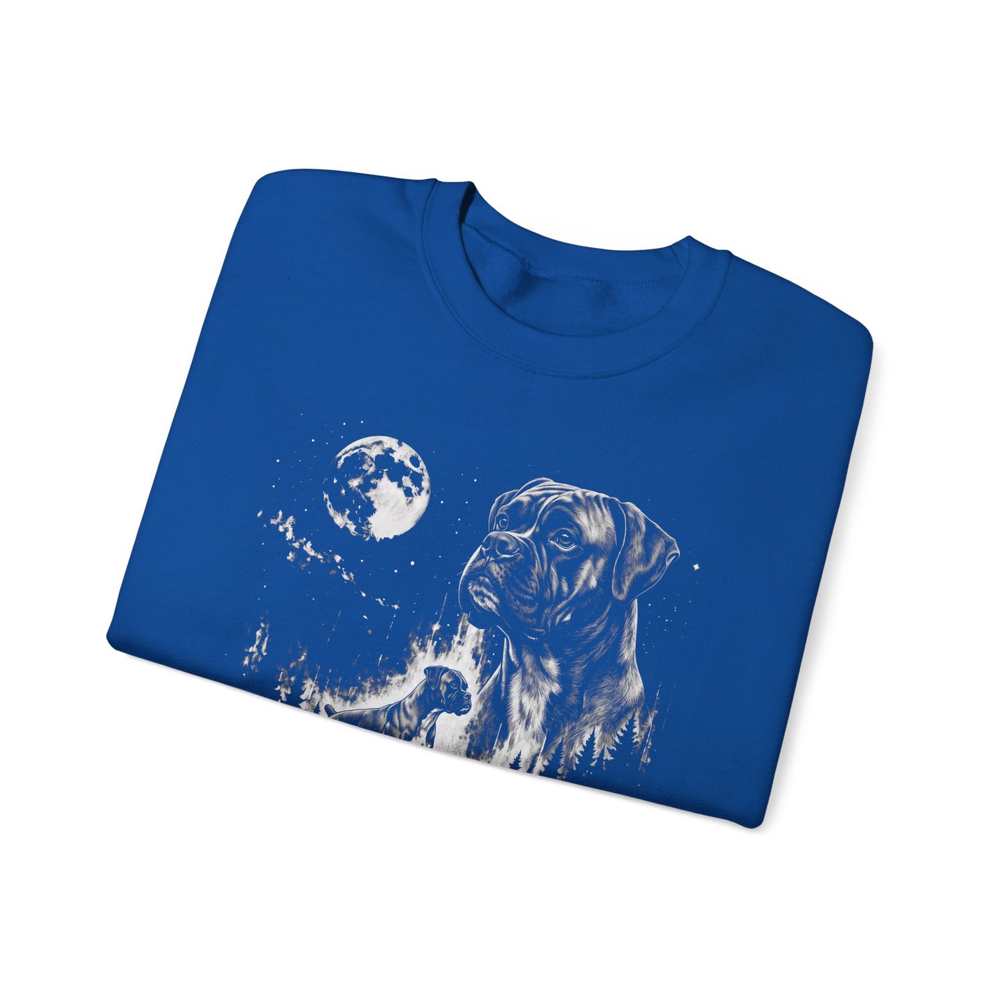 Boxer Moon Crewneck Sweatshirt