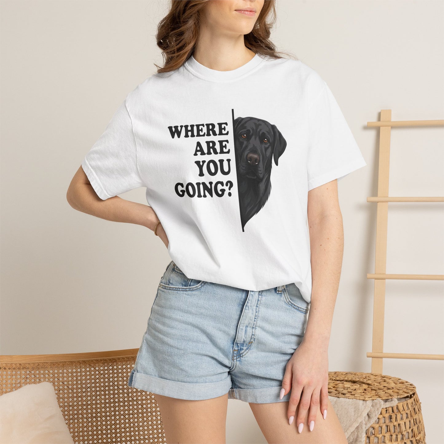 Black labrador Alert Premium Tee