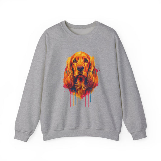 Cocker Spaniel Painting Crewneck Sweatshirt