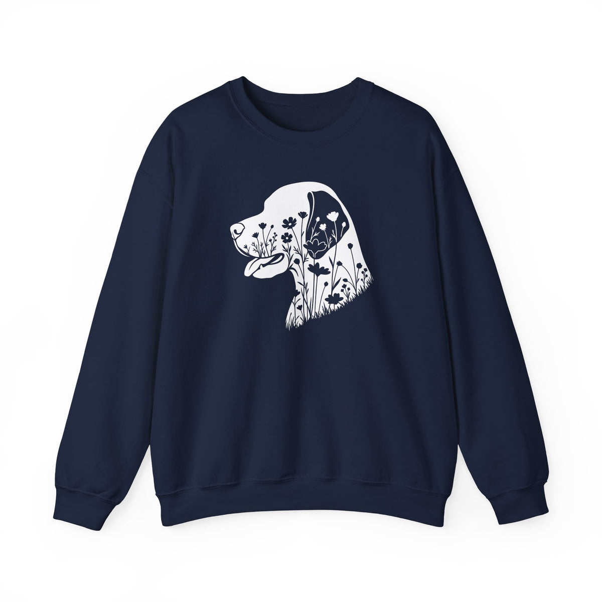 English Pointer Flowers Crewneck Sweatshirt