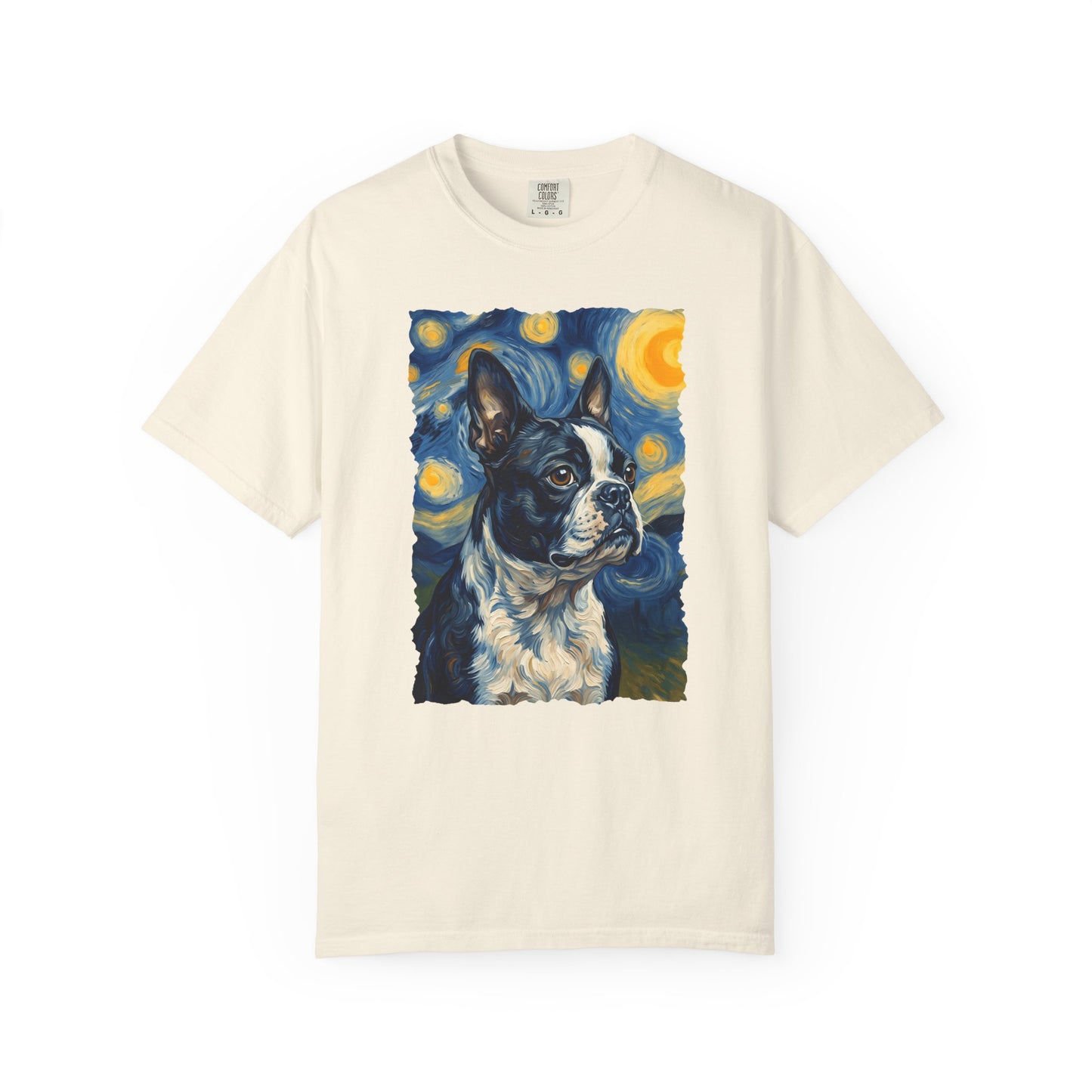 Boston Terrier Van Gogh Premium Tee