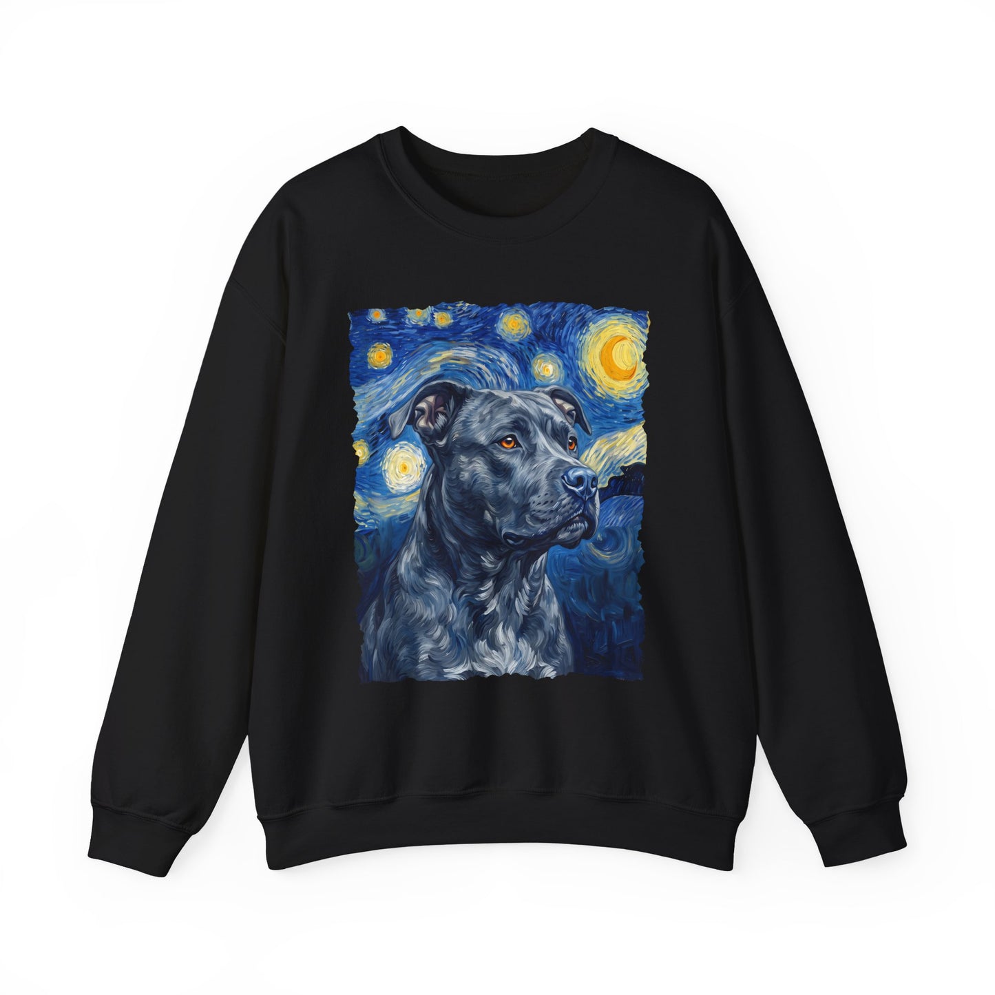 Pitbull Blue Van Gogh Crewneck Sweatshirt