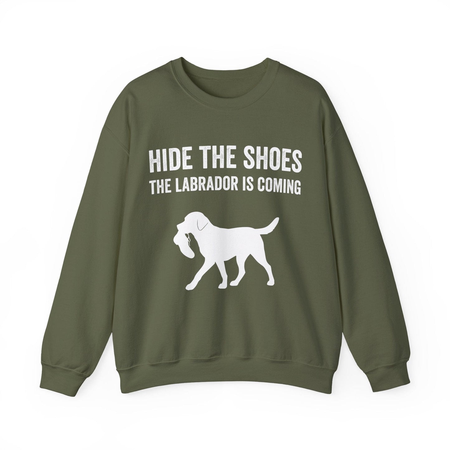 Hide The Shoes Crewneck Sweatshirt Military Green