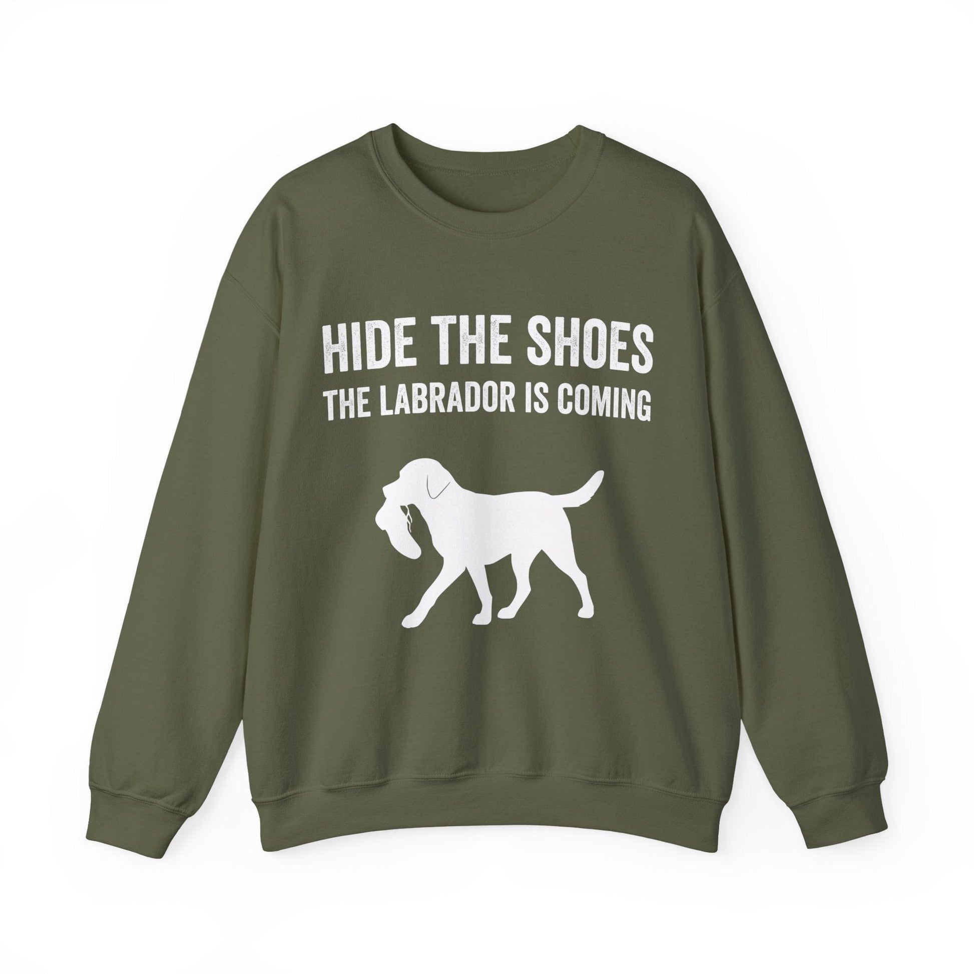 Hide The Shoes Crewneck Sweatshirt Military Green