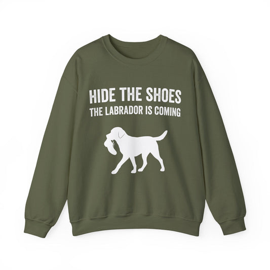 Hide The Shoes Crewneck Sweatshirt Military Green