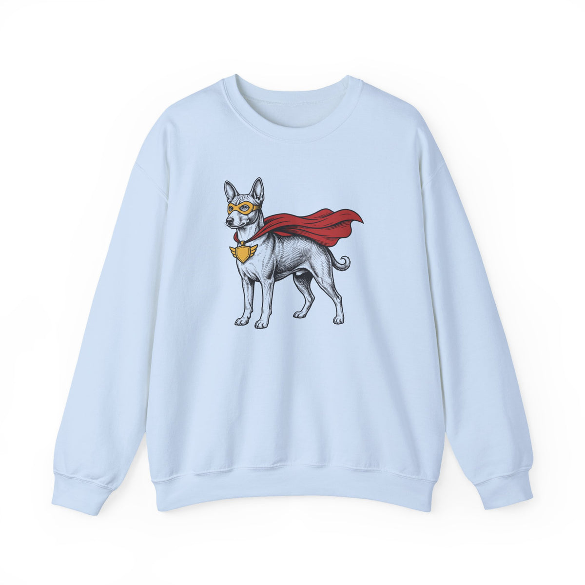 Basenji Superhero Crewneck Sweatshirt