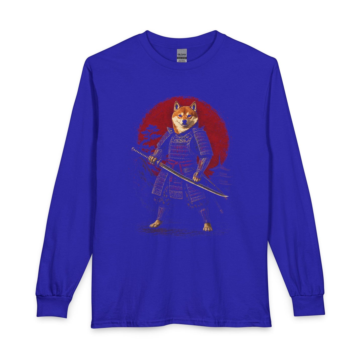 Shiba Inu Samurai II Long Sleeve Royal