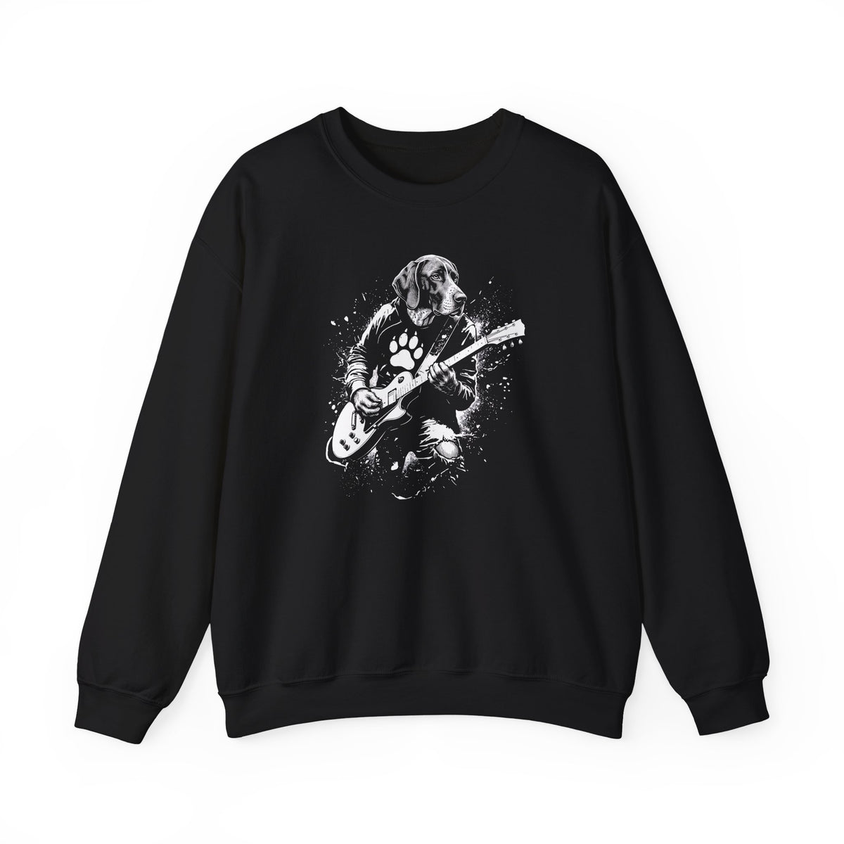 English Pointer Guitar Crewneck Sweatshirt