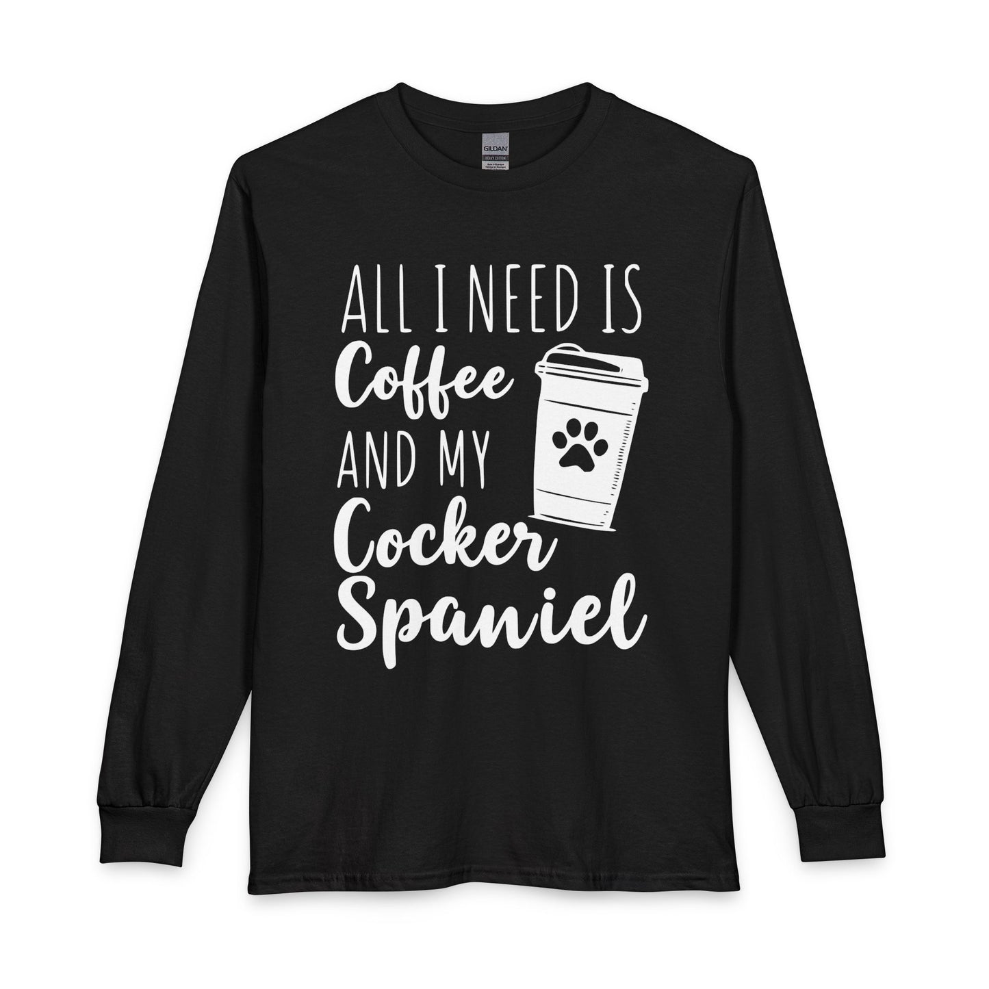 Cocker Spaniel & Coffee Long Sleeve
