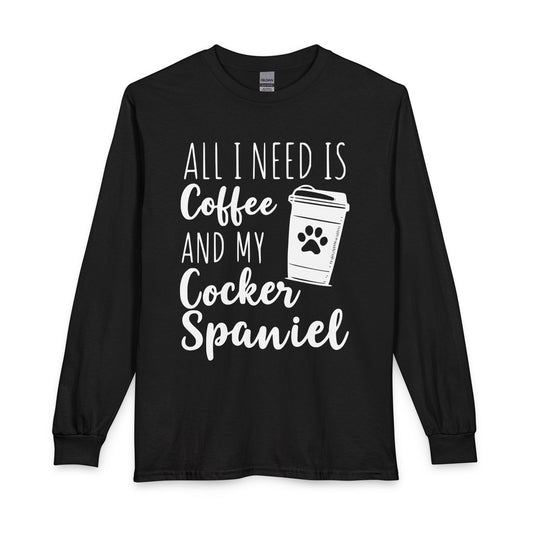 Cocker Spaniel & Coffee Long Sleeve