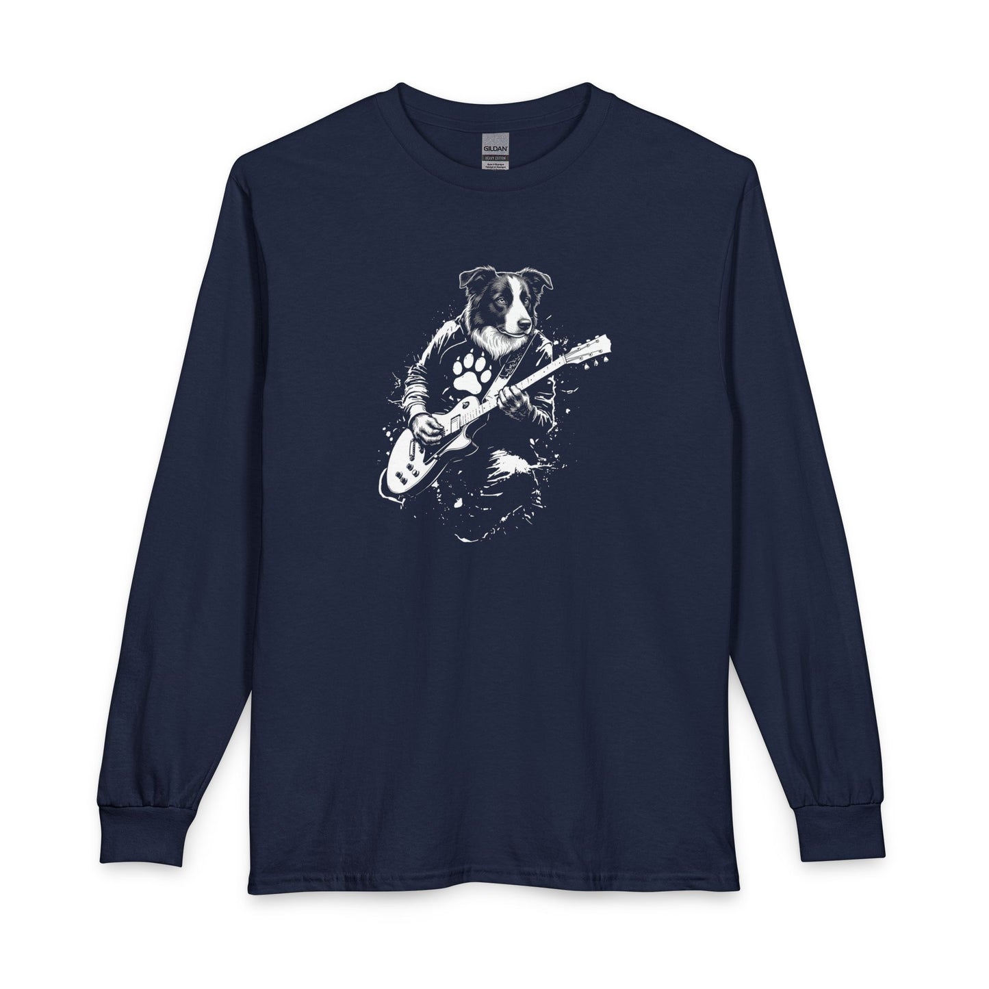 Border Collie Guitar Long Sleeve