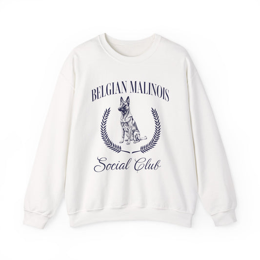 Belgian Malinois Social Club Crewneck Sweatshirt