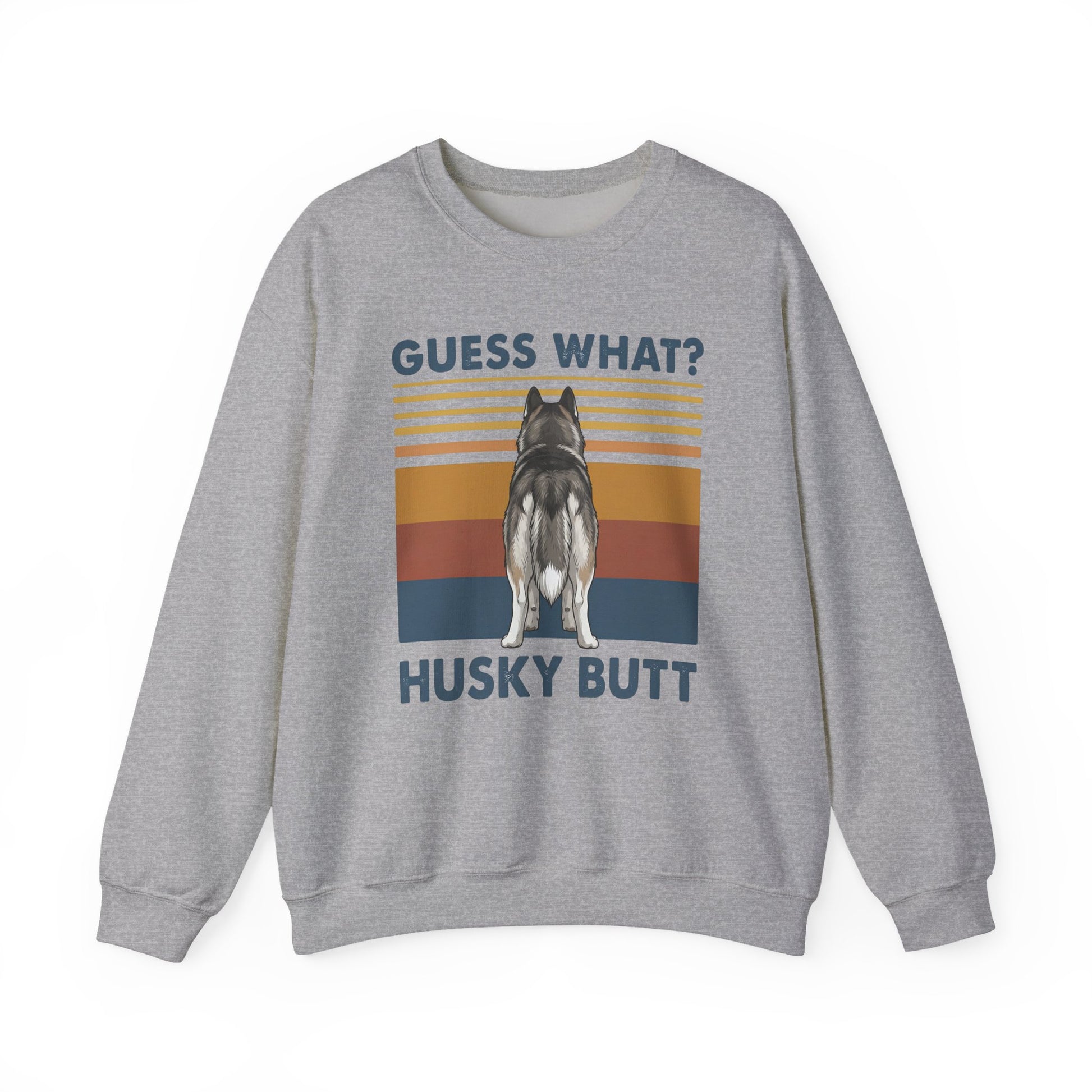 Husky Butt Crewneck Sweatshirt Sport Grey