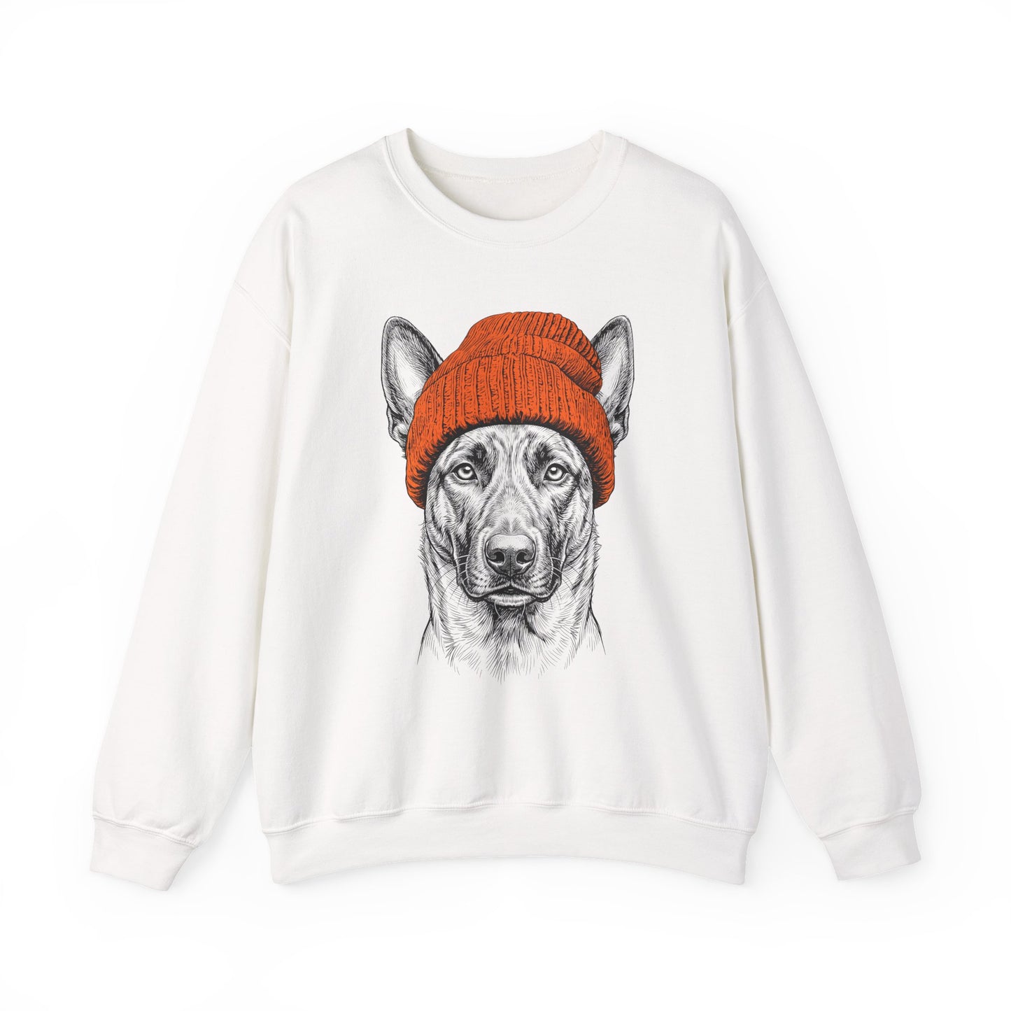Dutch Shepherd Beanie Crewneck Sweatshirt