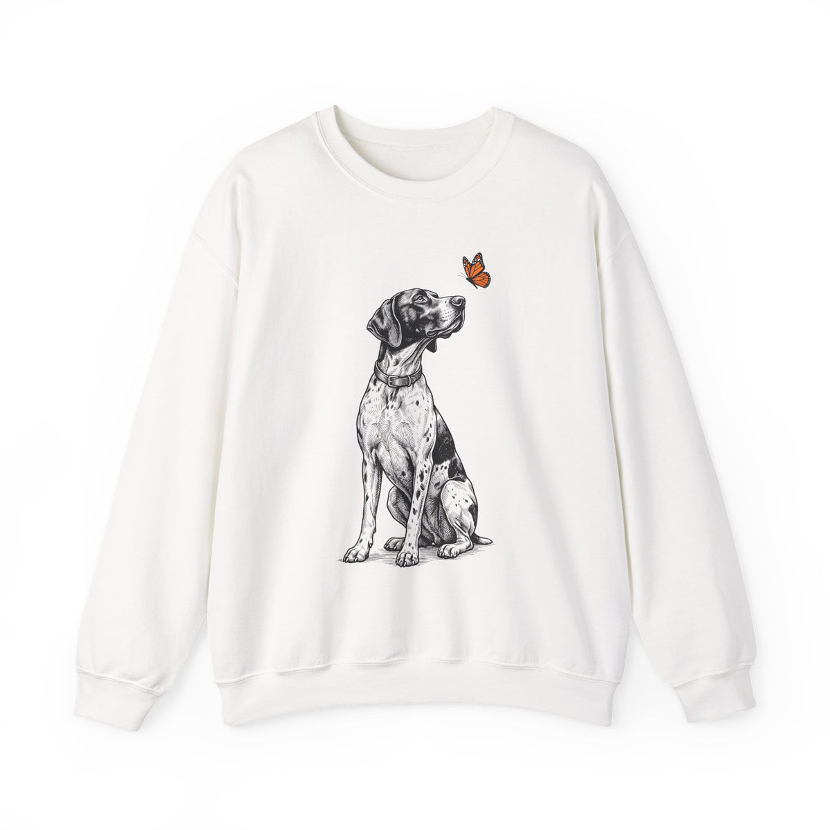 English Pointer Butterfly Crewneck Sweatshirt